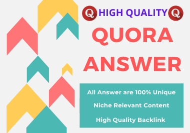 Promote your website in 8 Quora Answers with Backlink