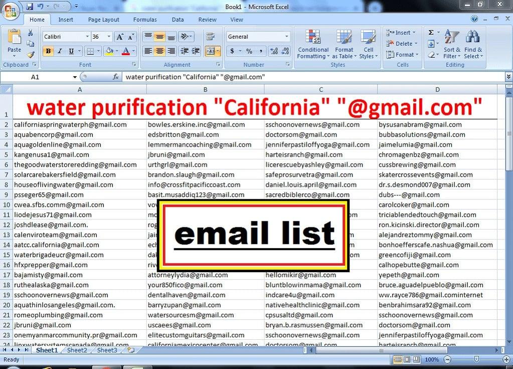 I will collect niche targeted 5K Bulk email lists in Location Based