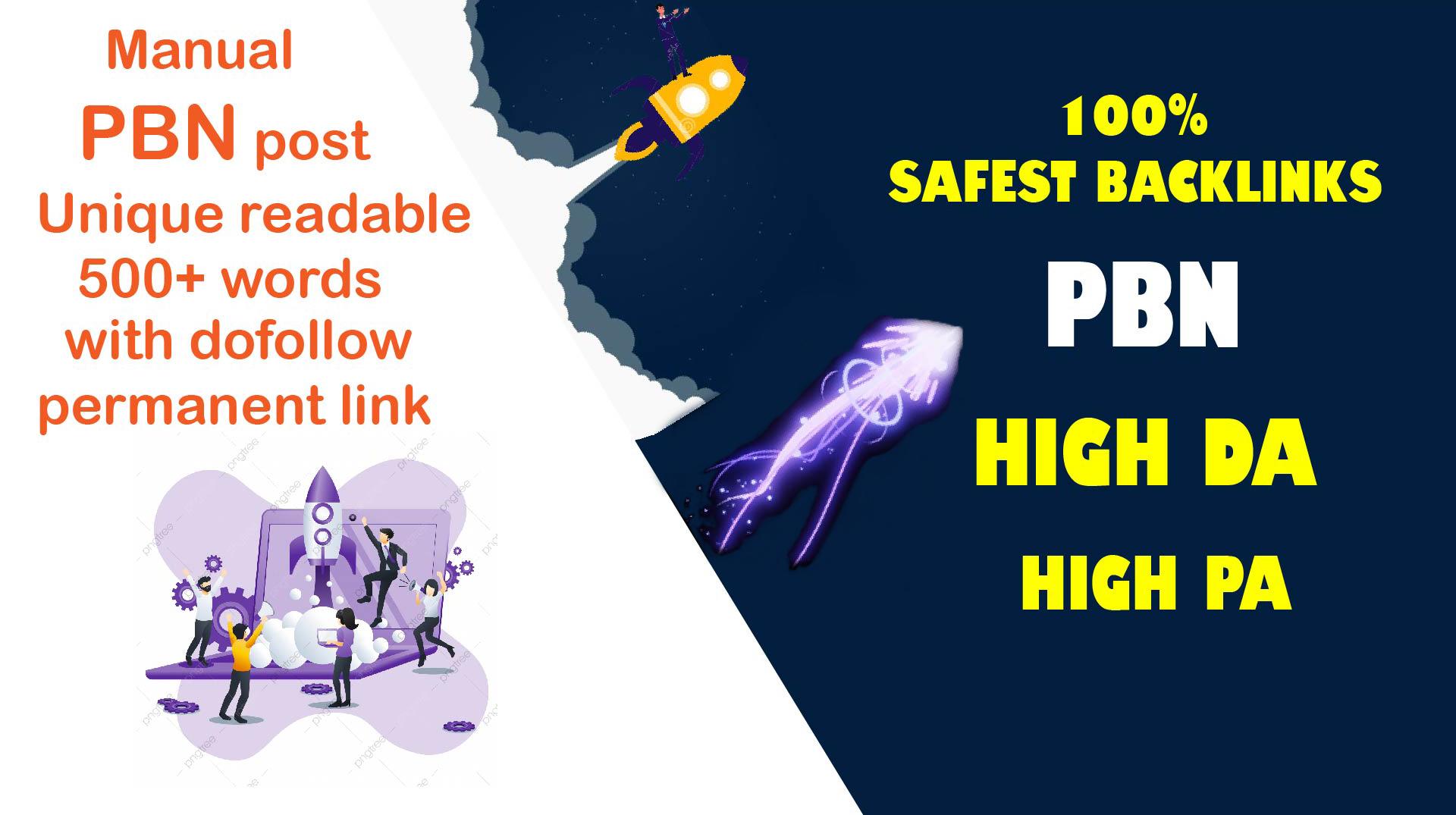  20 HQ Permanent Dofollow PBN Backlink, High DA,PA 