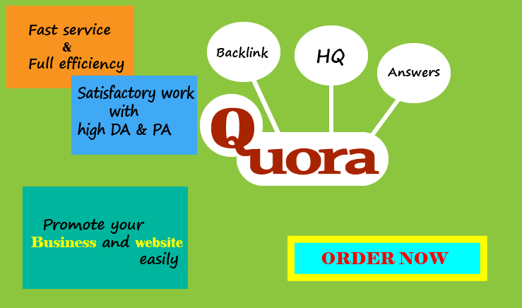 Get 30 Quora backlink and traffic +10 upvote