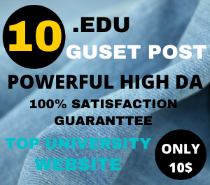 I Will Publish 10 Edu Guest posts on education websites da 80 plus with a permanent DO-FOLLOW Backl