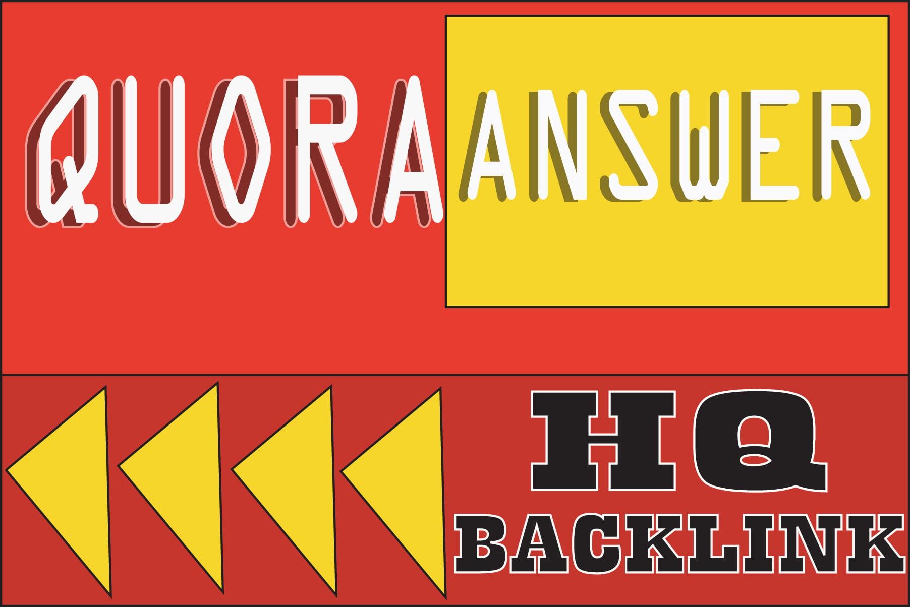 50+ Unique Quora Answer With Excellent Interactive Backlinks