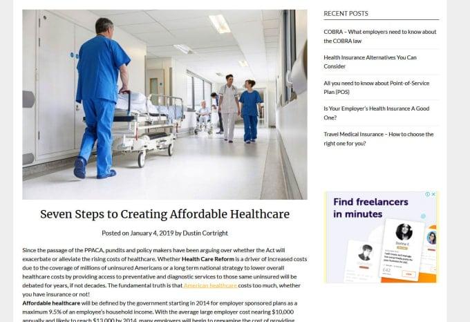  guest post on DA 33 DR 37 health blog with dofollow link