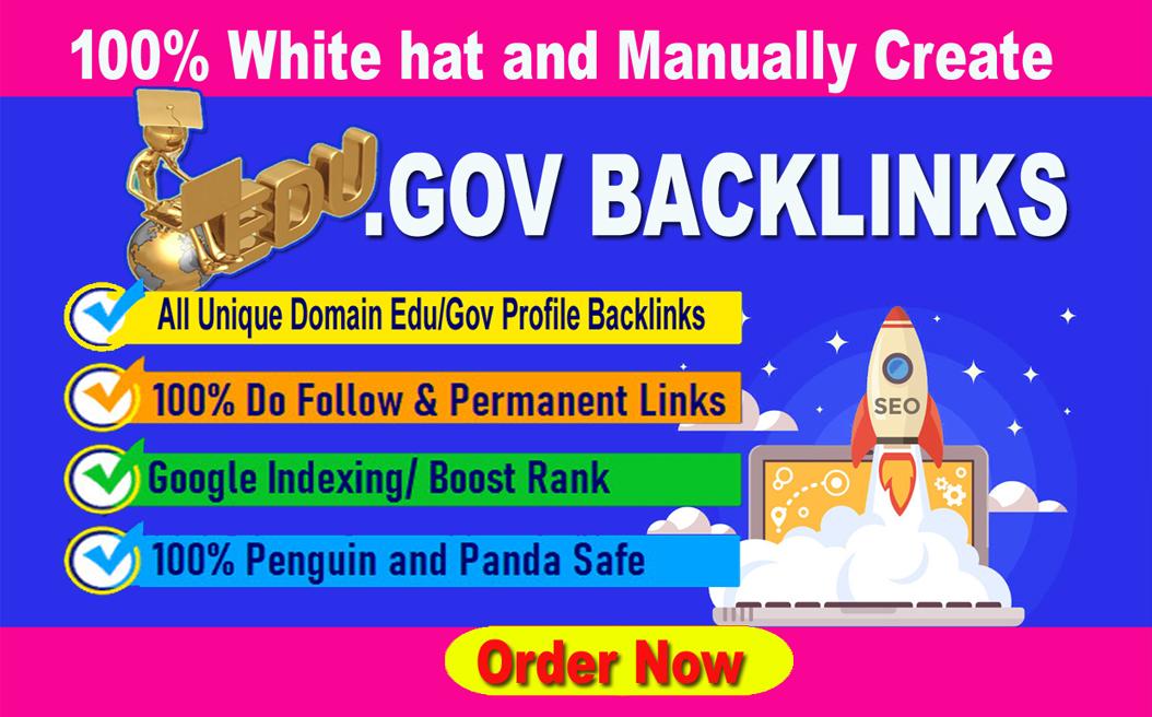 I will do 350 edu gov High Authority SEO link building backlinks