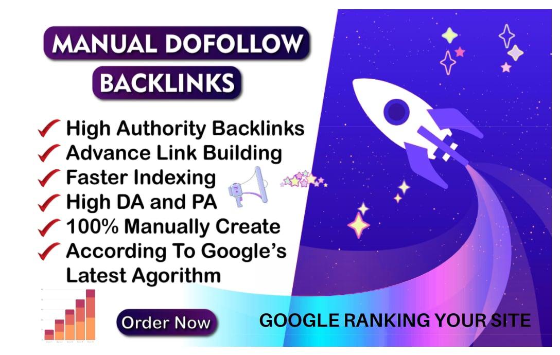 I will Create 500 high da 40-90 dofollow backlinks top rank on google