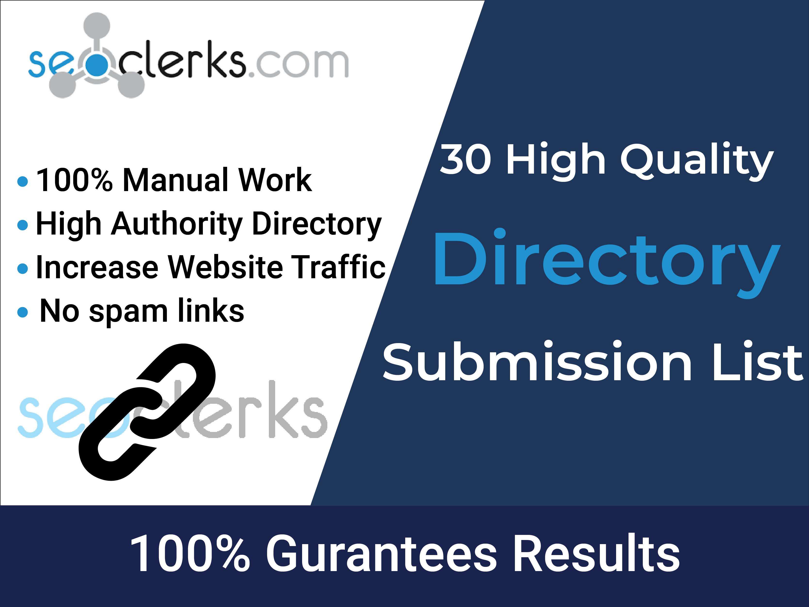 I will do 30 USA local citations and directory submission 