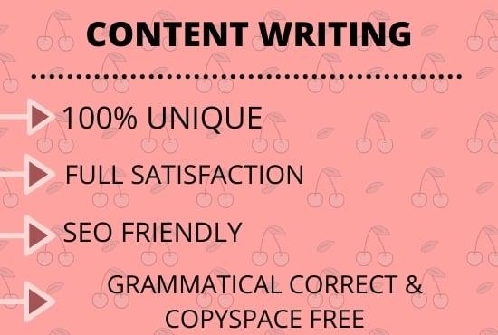  I will write 1500 words SEO optimized content for your blog