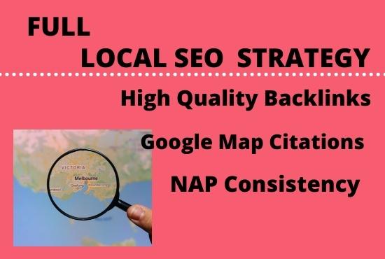 I will create a full local SEO campaign for Google map top ranking