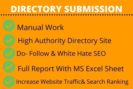 I will do 200 business web directory submission for SEO backlinks