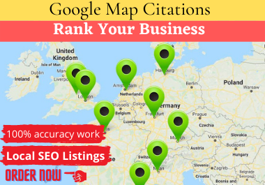 I Will Create 2000 Google Map citation for any country 
