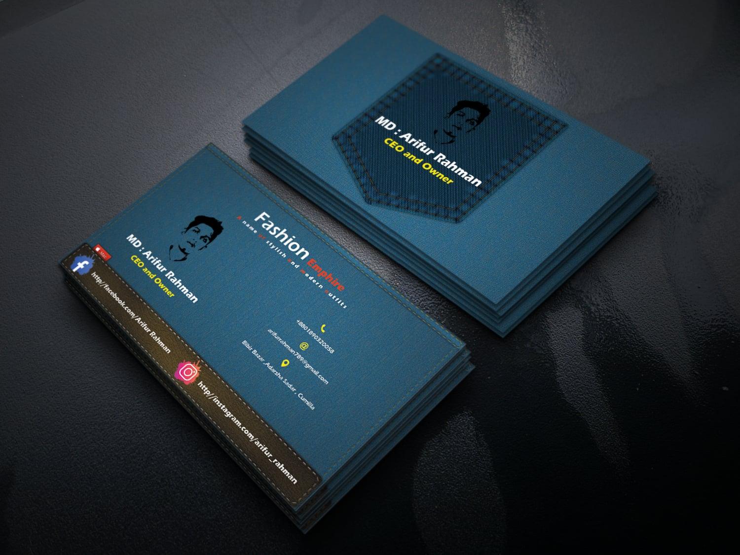 I will do a professional business card design for you within 24 hour