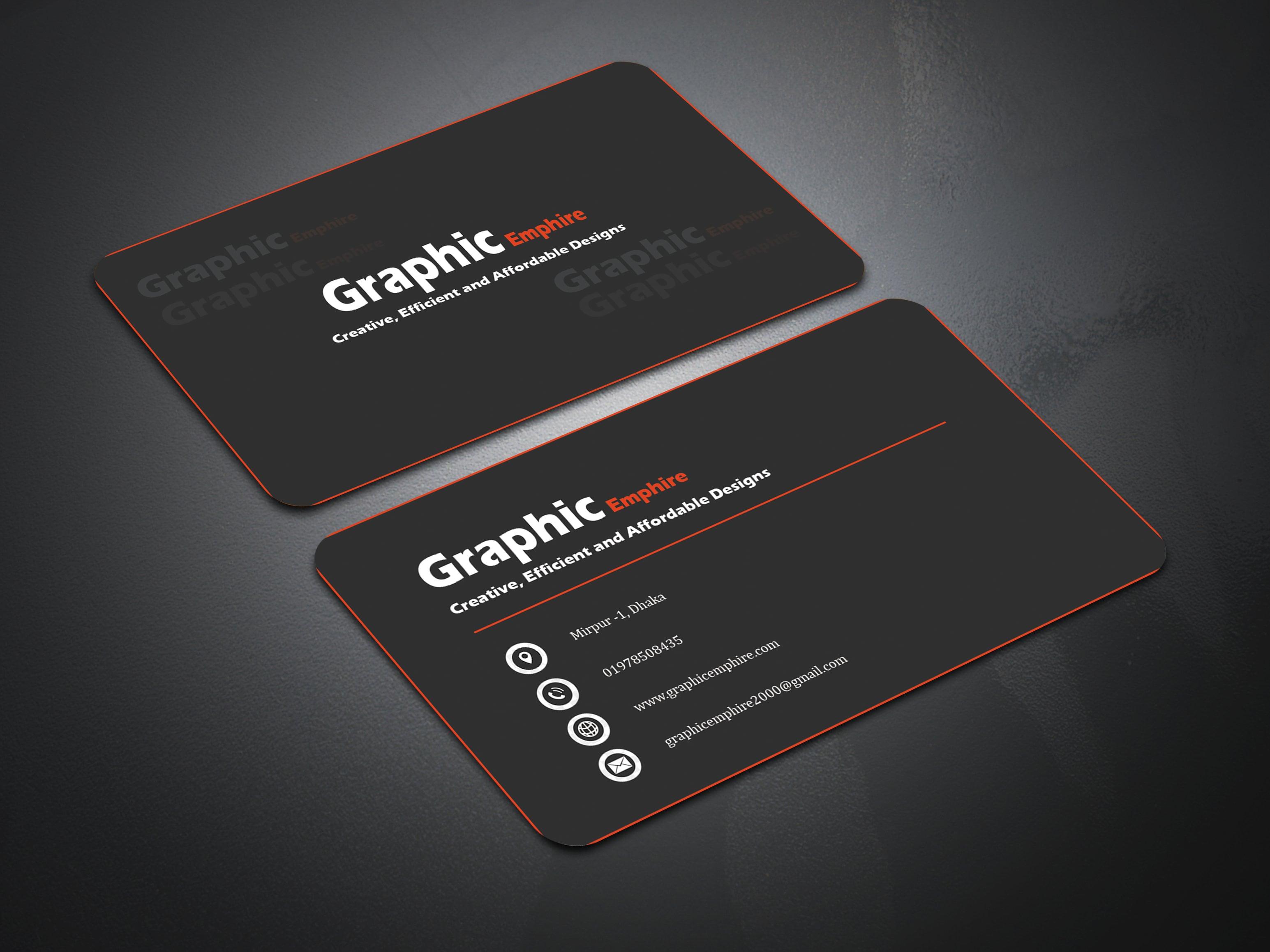 I will do a professional business card design for you within 24 hour