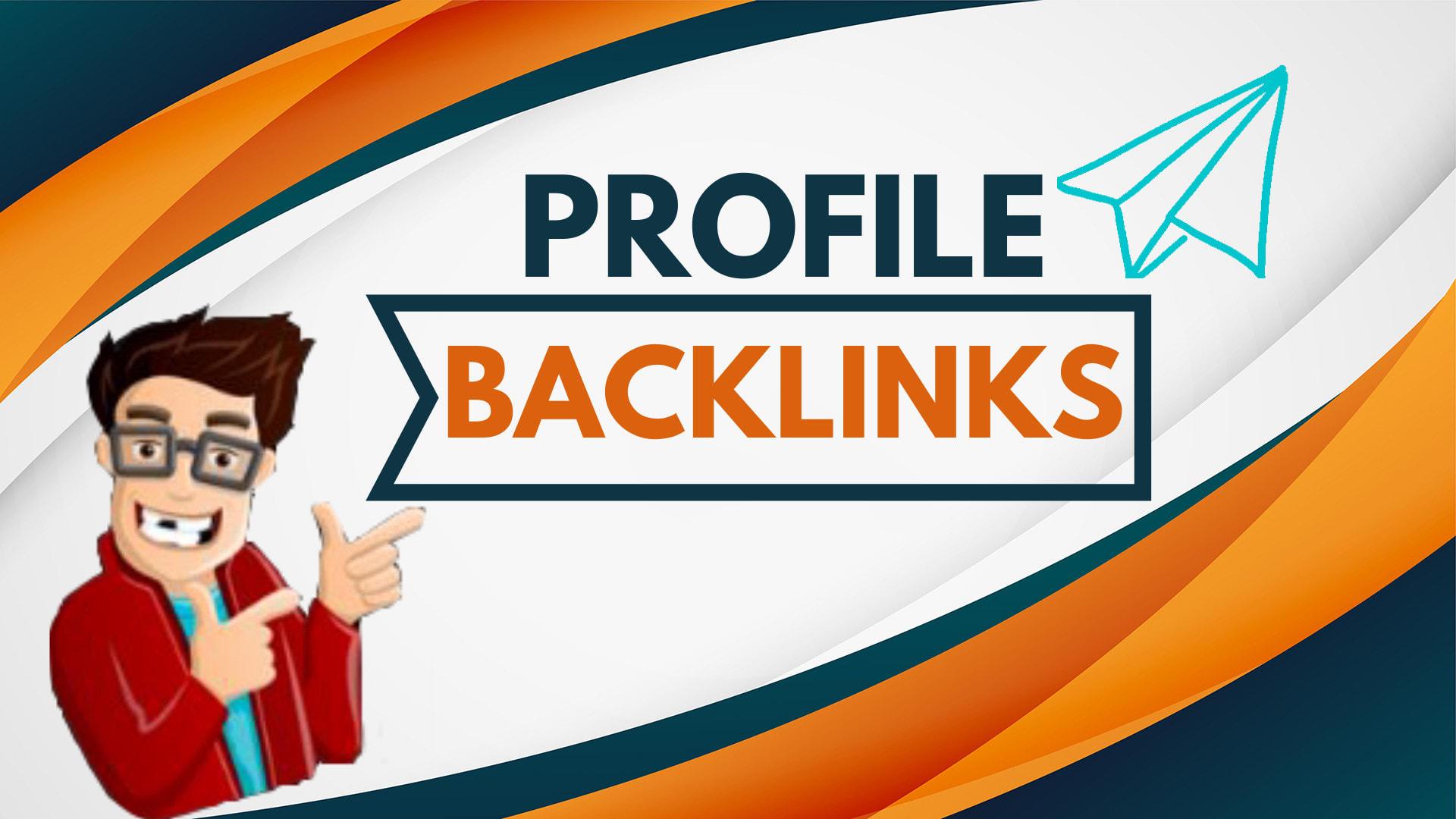 I do manually 50 high DA SEO profile backlinks linkbuilding