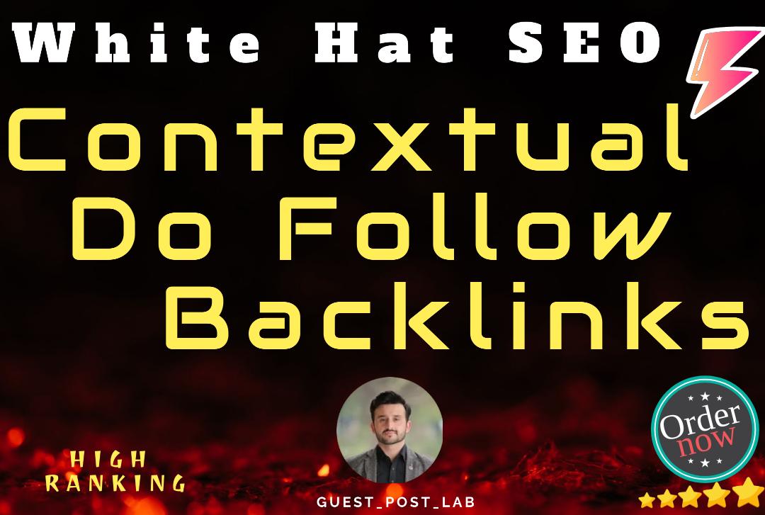 I will provide you google trusted contextual backlinks with white hat SEO approach