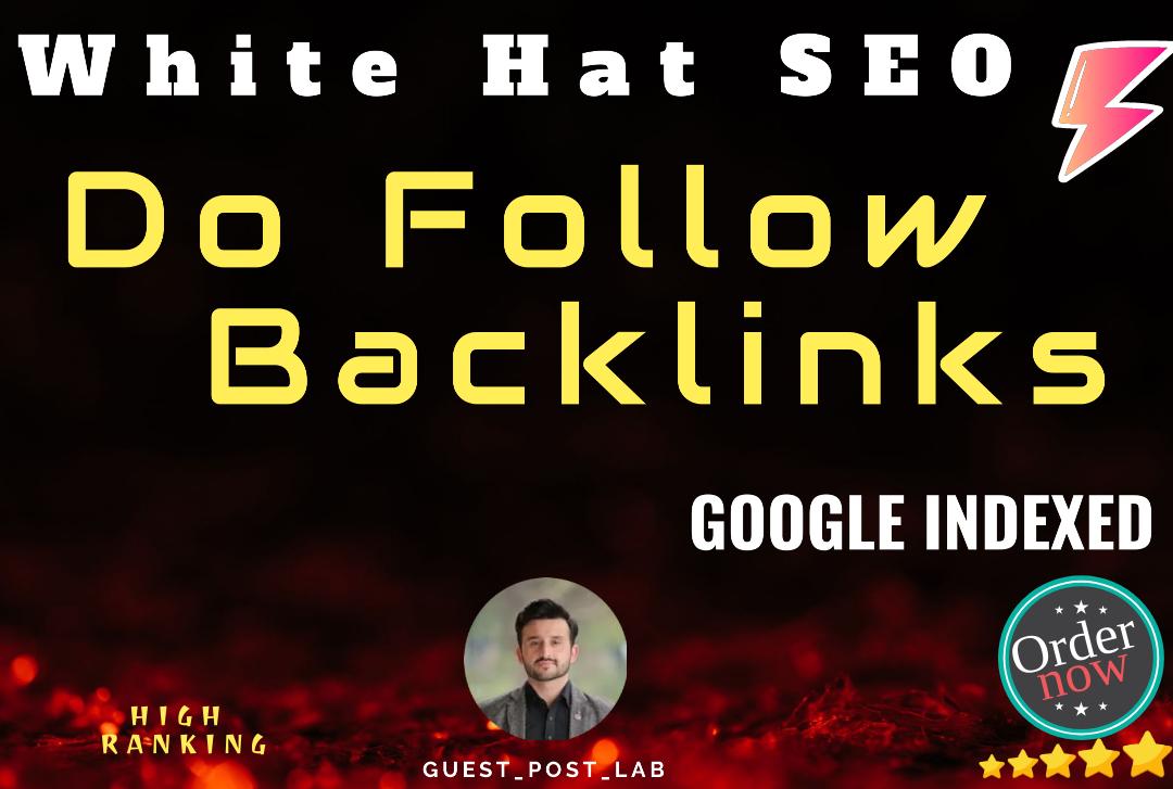I will manually build contextual SEO dofollow backlinks on google trusted domains