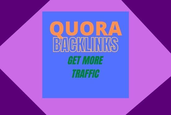 I Will Provide 15 High Quality Quora Answer With Backlinks
