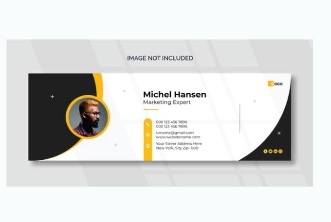 I will design clickable HTML email signature for iphone, outlook and gmail