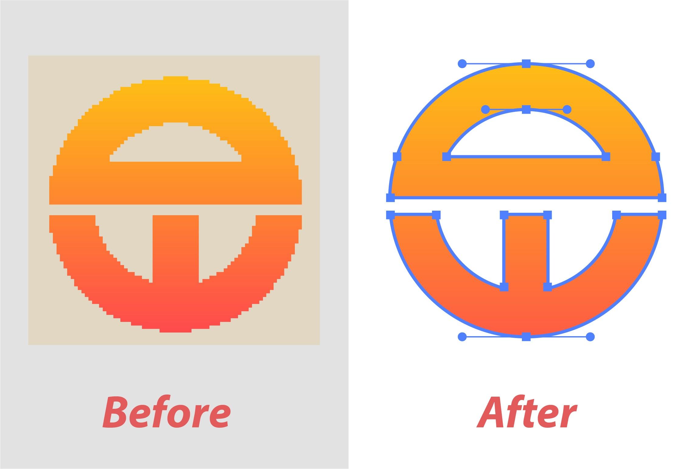 I will manually vectorize, trace any logo,image to vector