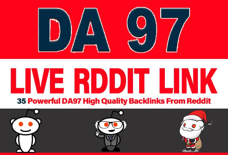  35 Powerful DA97 High Quality Backlinks From Reddit
