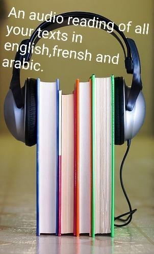 I wil read all your texts with clear voice 