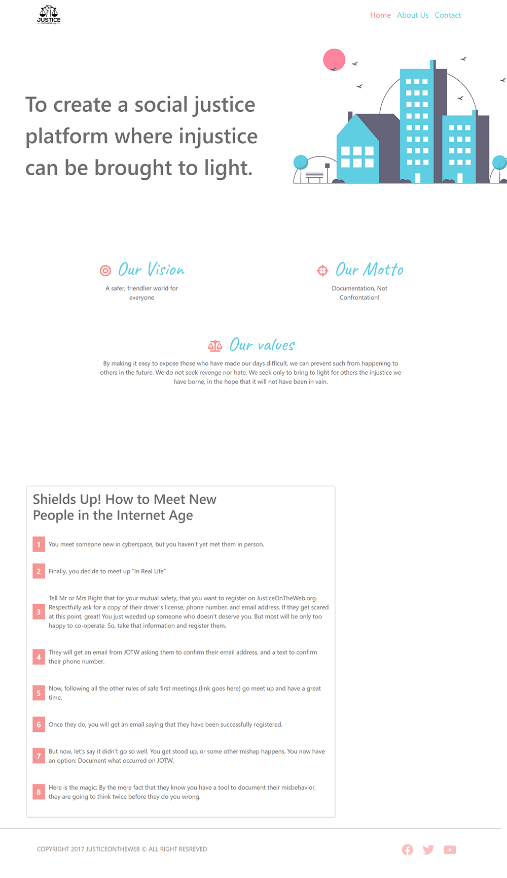 I will create a responsive HTML website page using bootstrap or without it