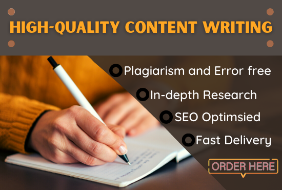 I will write 1500 words SEO optimized content for blog posts and articles