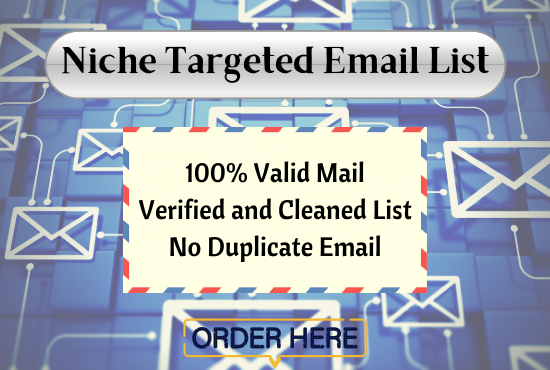 I will collect 5000 niche targeted email list 
