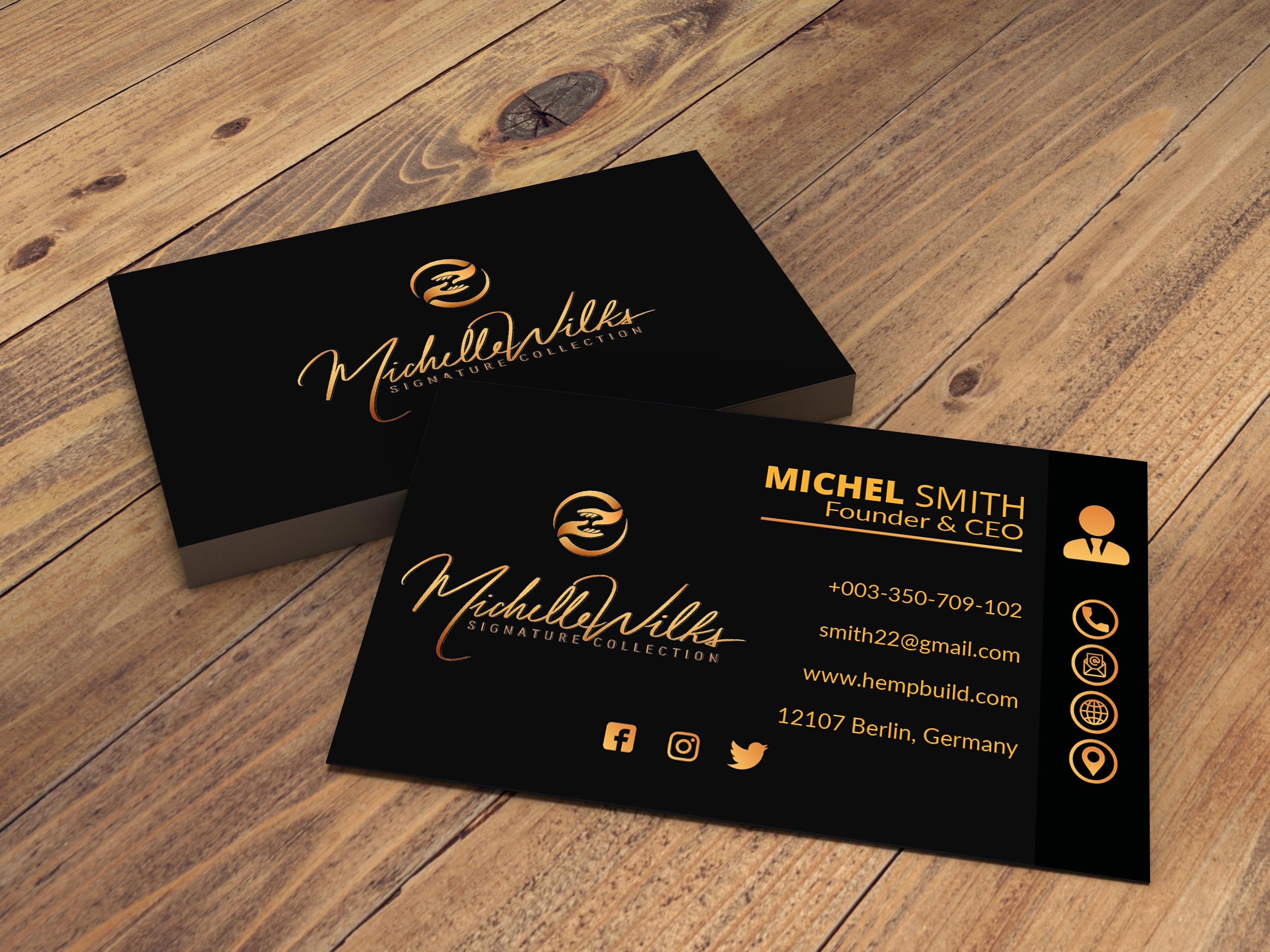 I will do professional and eye catching business card design