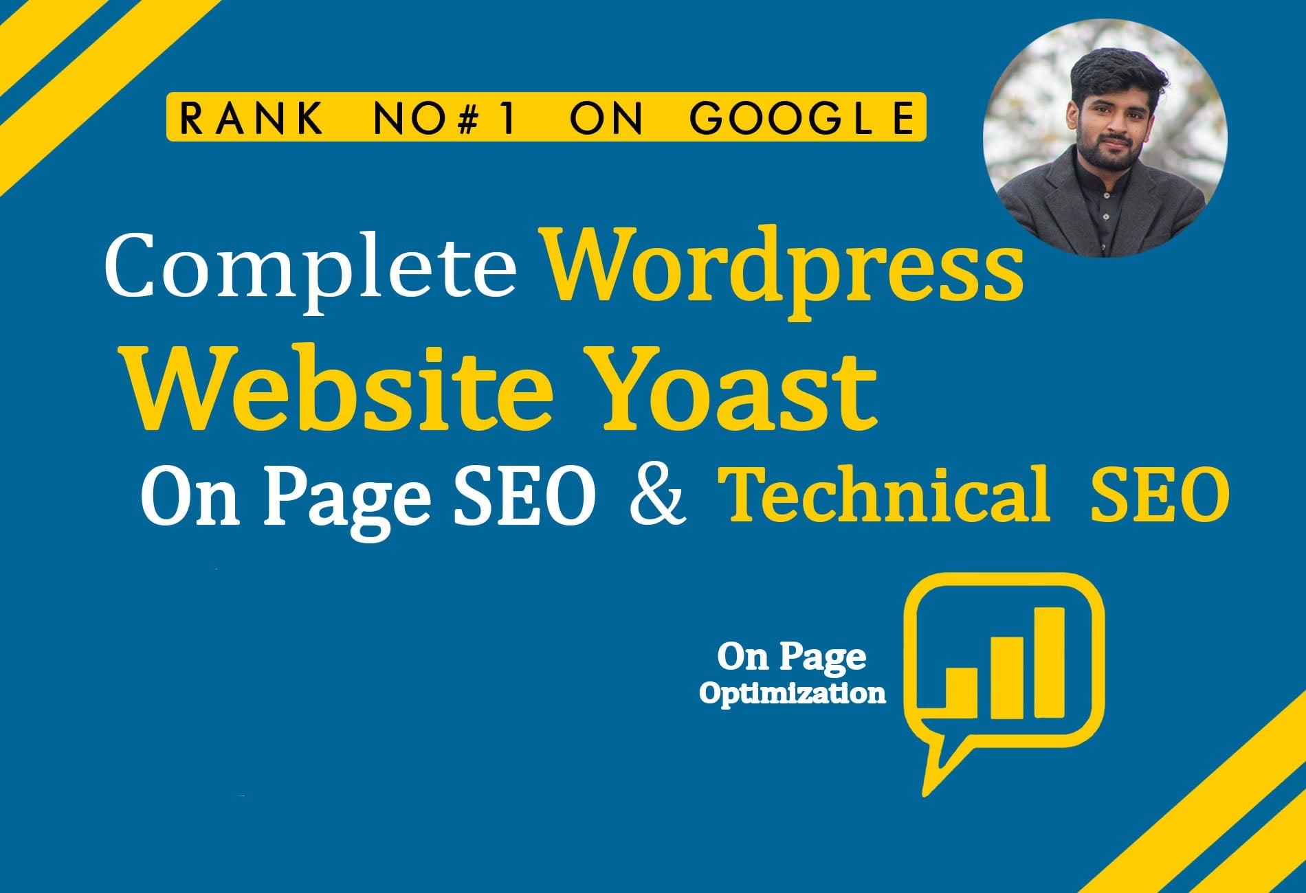 I will do Complete WordPress Website On Page SEO and Technical SEO and Competitor Analysis