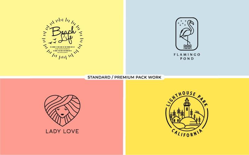 I will design 2 modern minimalist logo vector files