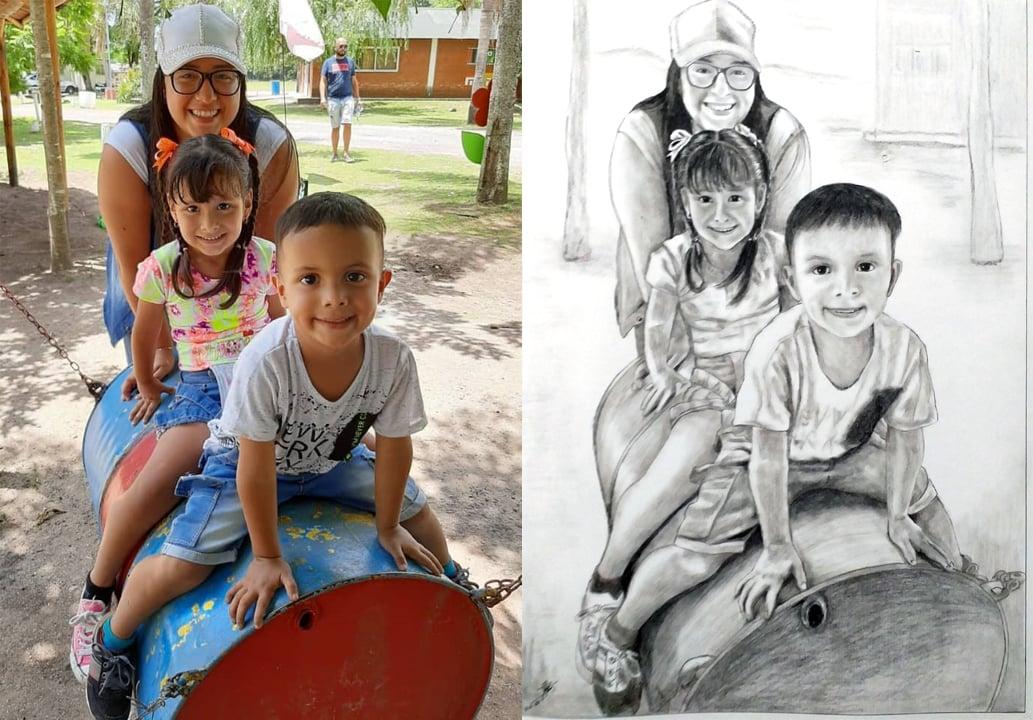 I will draw a realistic sketch portrait from your photo