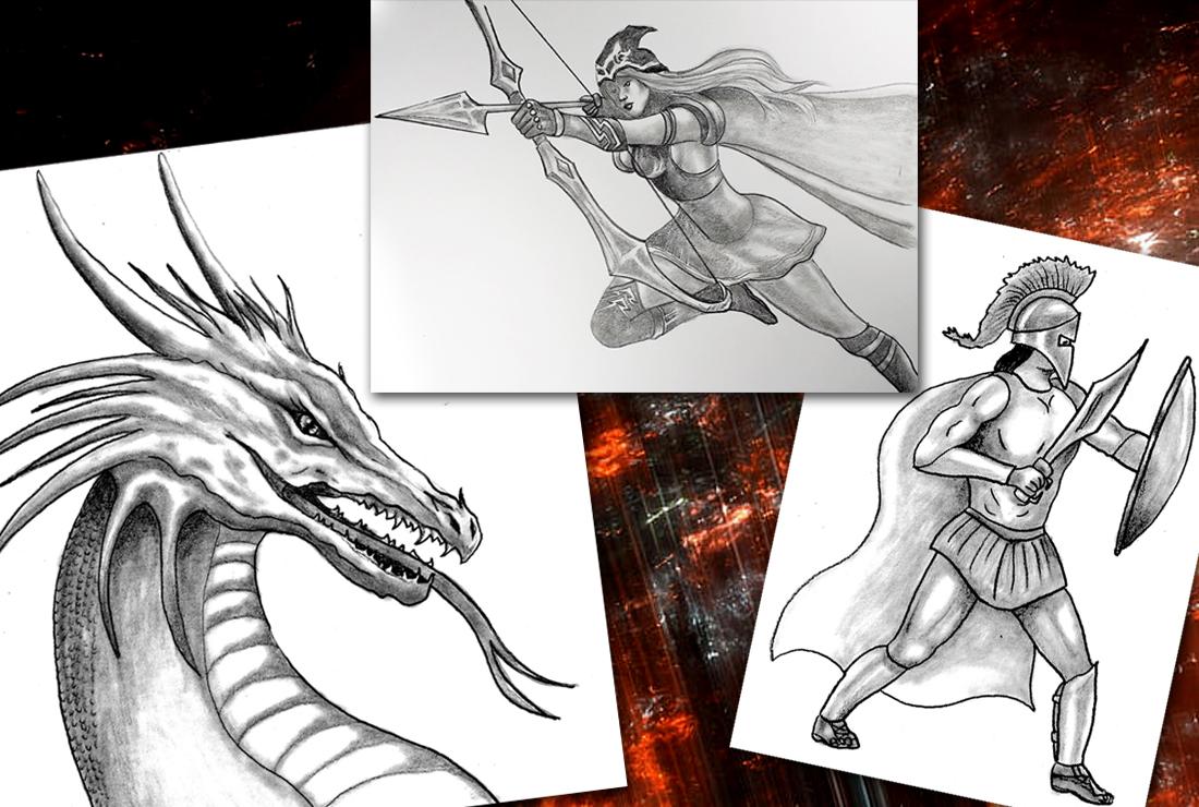 I will draw what you want in graphite pencil and charcoal