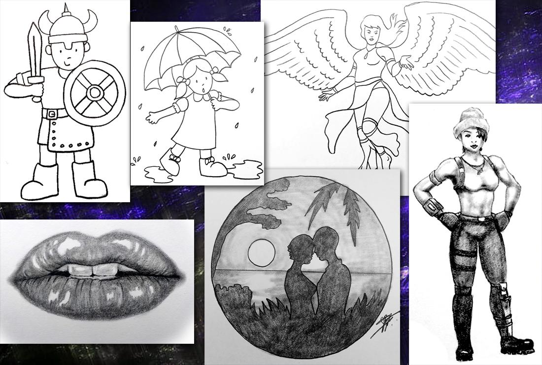 I will draw what you want in graphite pencil and charcoal