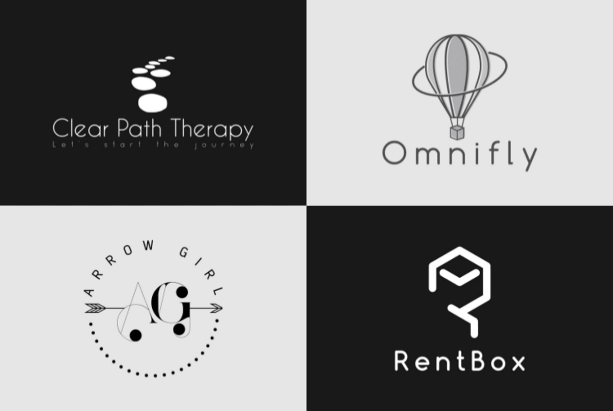 I will do 2 minimalist logo design