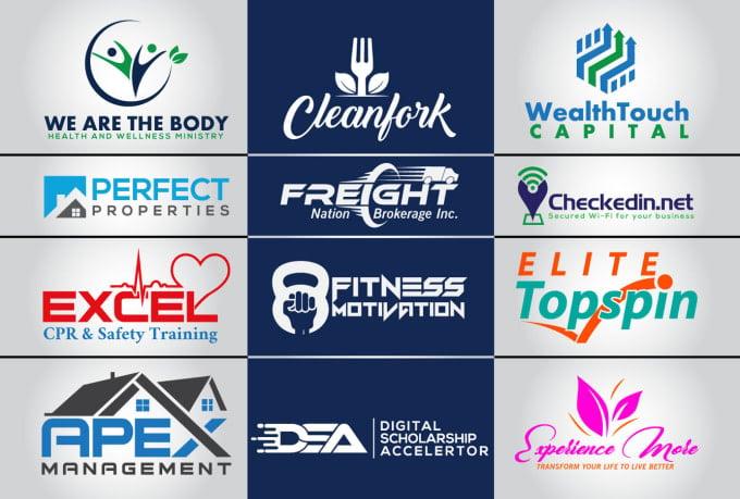 I will do 2 modern business logo design