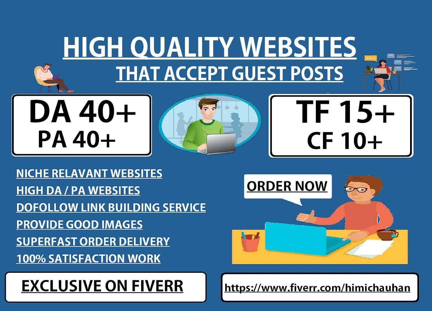 I will do guest posts on HQ blog da46