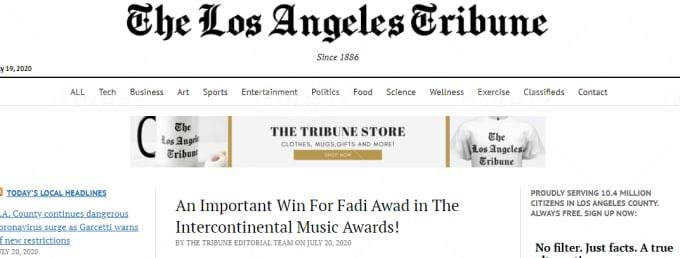 I will publish your article in famous news magazine la tribune