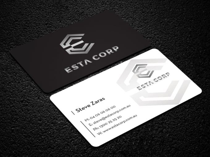 I will design a minimalistic business card for you