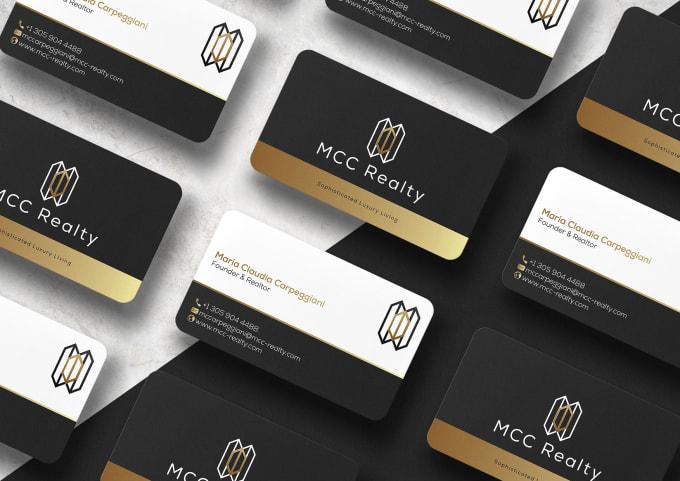 I will provide professional business card design services for you