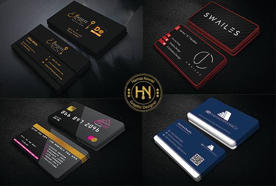 I will design elegant double sided business card print ready files