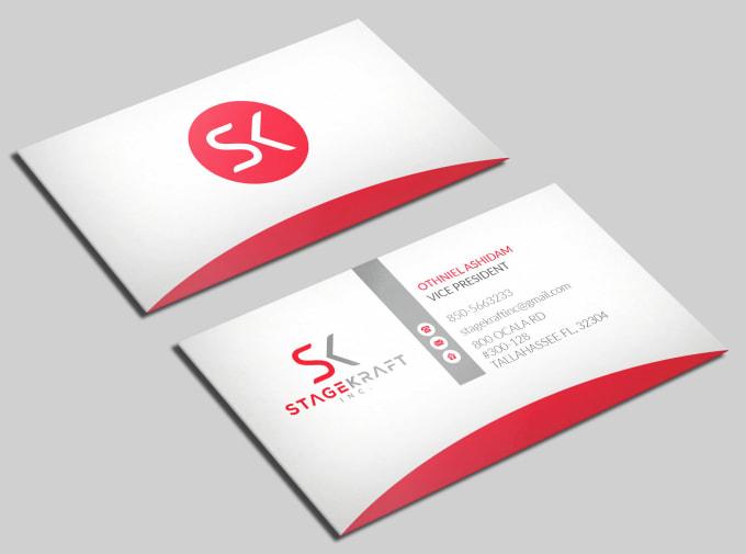 I will do a professional business card design