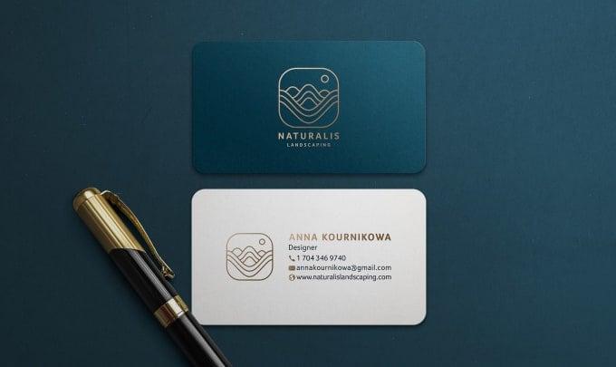 I will provide professional business card design services for you