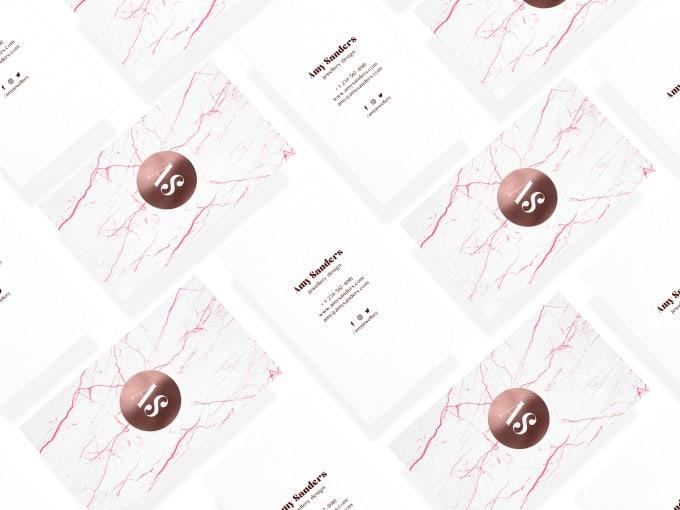 I will design elegant business or thank you card