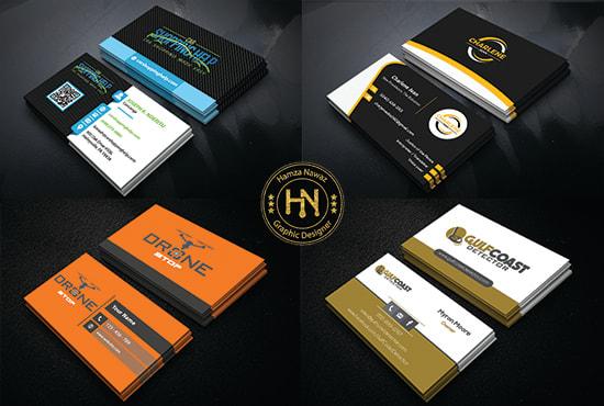 I will design elegant double sided business card print ready files