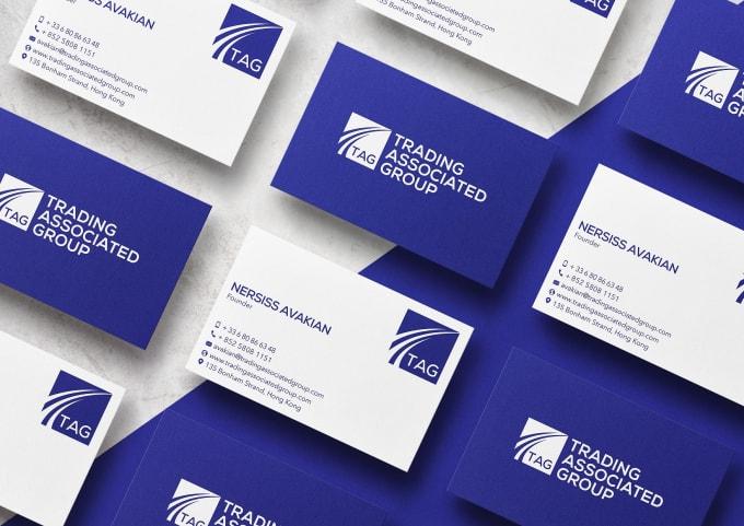 I will provide professional business card design services for you