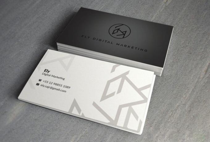 I will do luxury business card design for you
