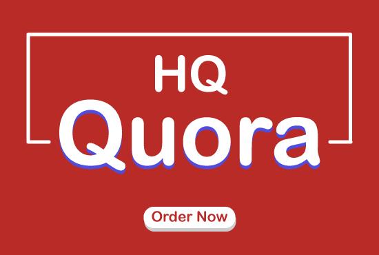 Manually guaranteed to promote your website by 10 HQ Quora Answers