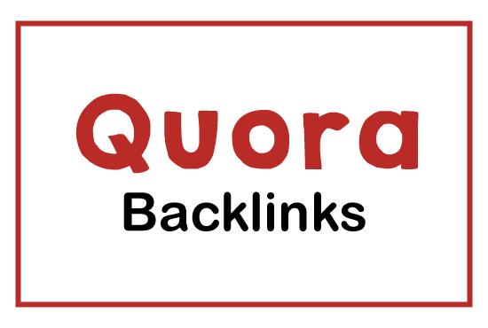Guaranteed Offer Niche Relevant 20 Quora Answers with clickable backlinks
