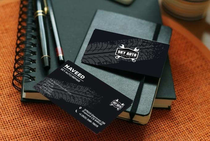 I will create minimalist luxury modern business card design and professional stationary