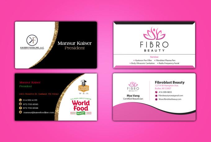 I will do luxury business card, thank you card and logo design